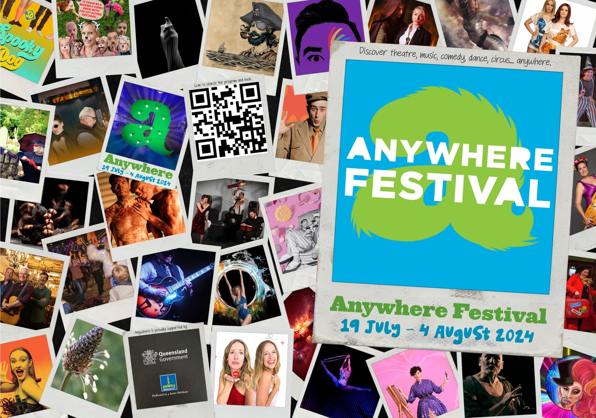 2024 Anywhere Festival Program Front and Back