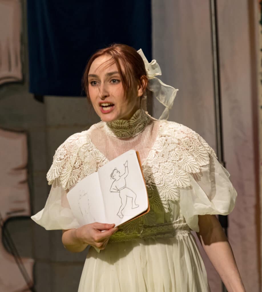 Leah Fitzgerald-Quinn (Alice), co-staring with in Willem Whitfield in the Whitfield Studio 'Primitives.' Picture Credit Creative Futures Photography