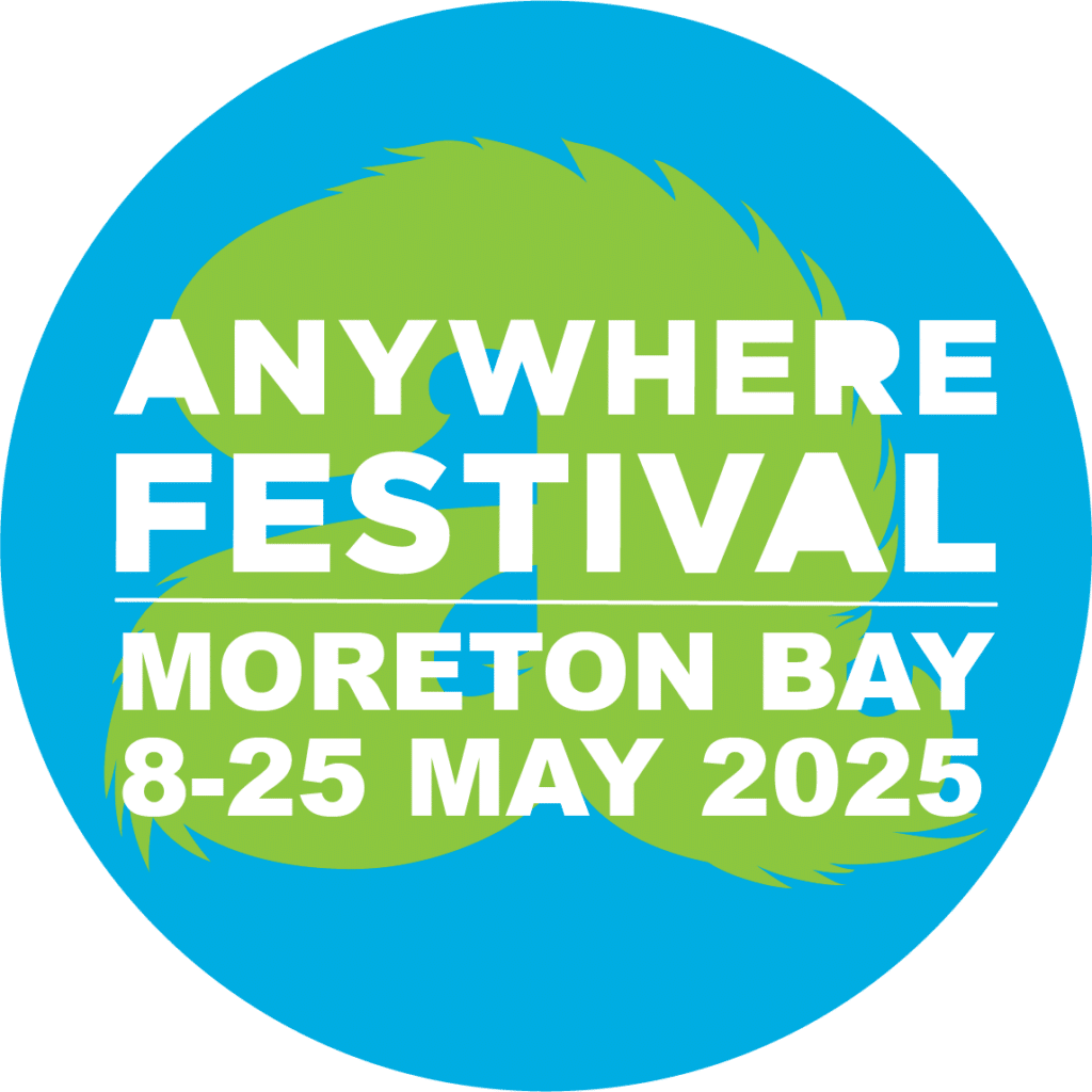 2025 Anywhere Festival Moreton Bay Logo Circle