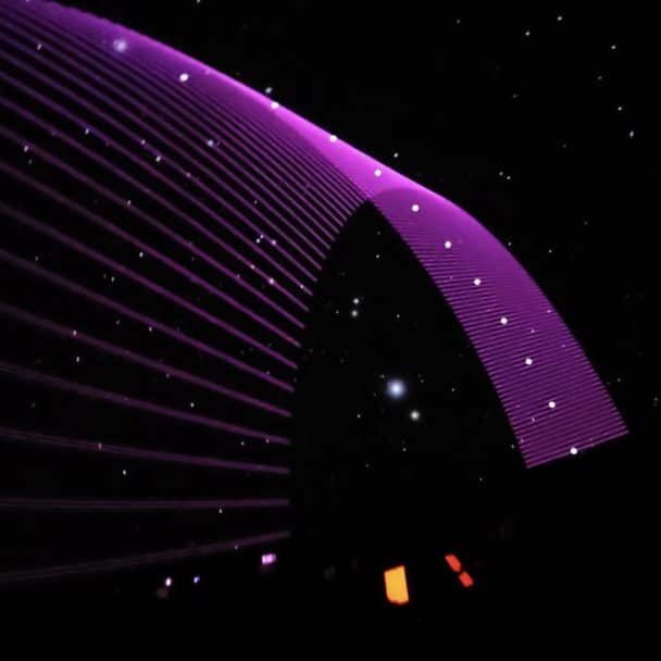 Angel Strings Planetarium Purple Landscape
