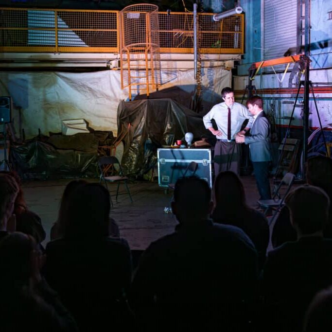 Watching the detectives in 'All Smoke, No Script' at the 2026 Anywhere Festival (image credit Creative Futures Photography).